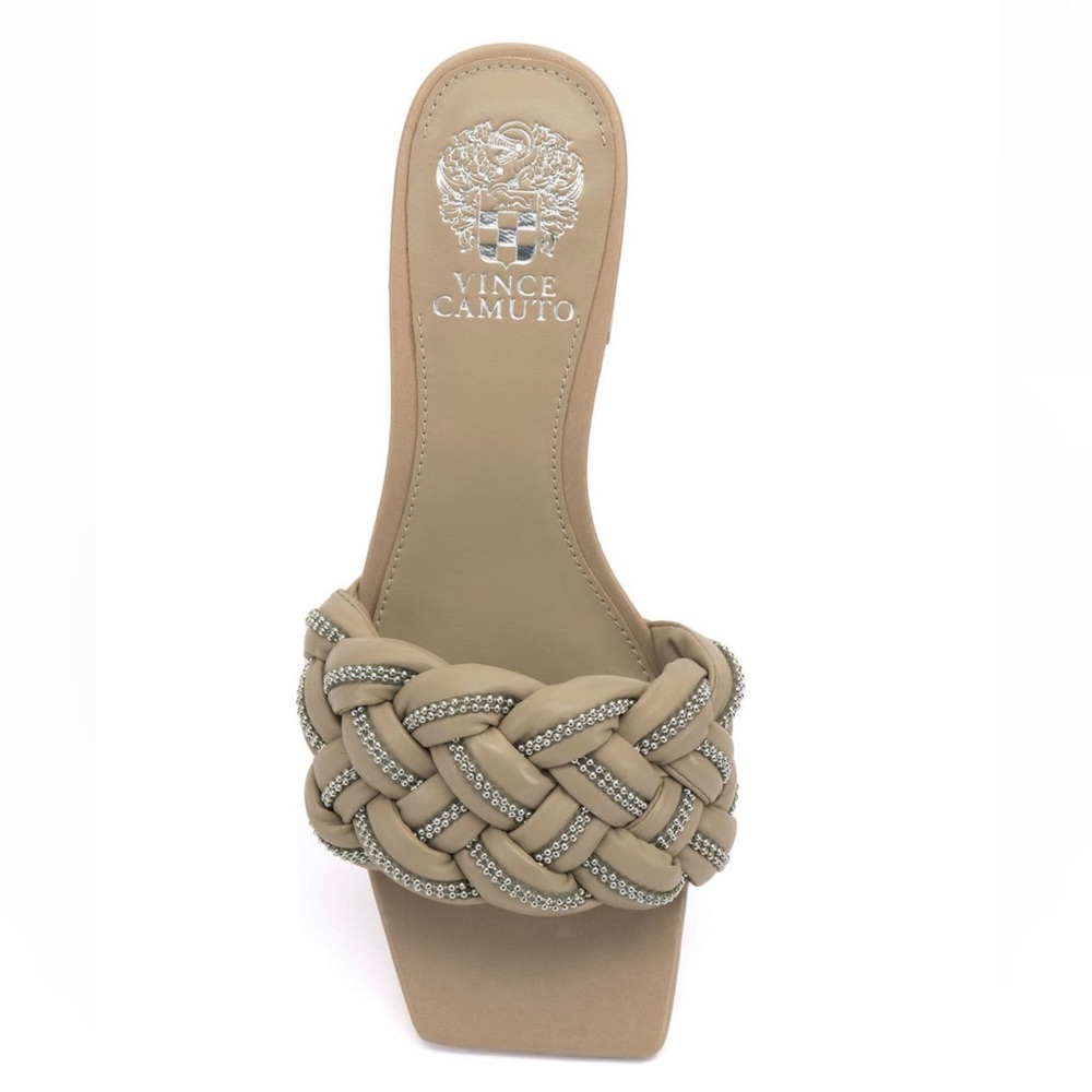Vince Camuto Sondos Block Heel Braided Sandal Size 9M